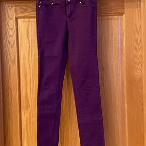 White House Black Market Deep Purple Skinny Jeans